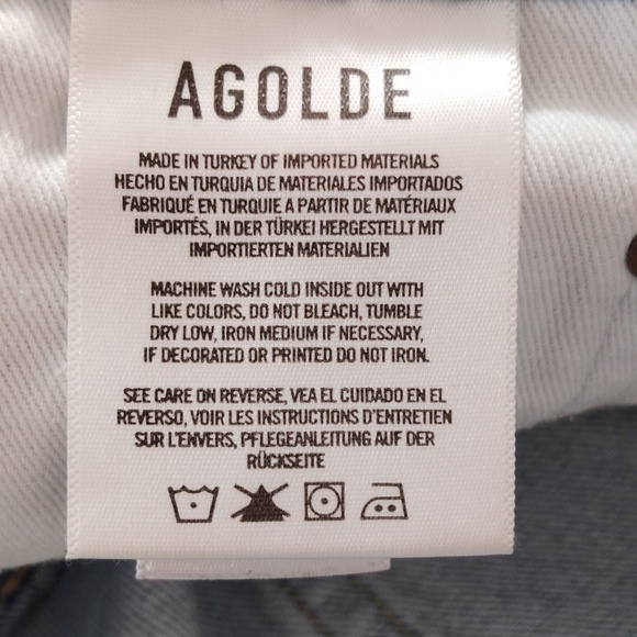 Agolde Parker Vintage Cutoff Organic Denim Shorts Size 32 - Picture 6 of 8